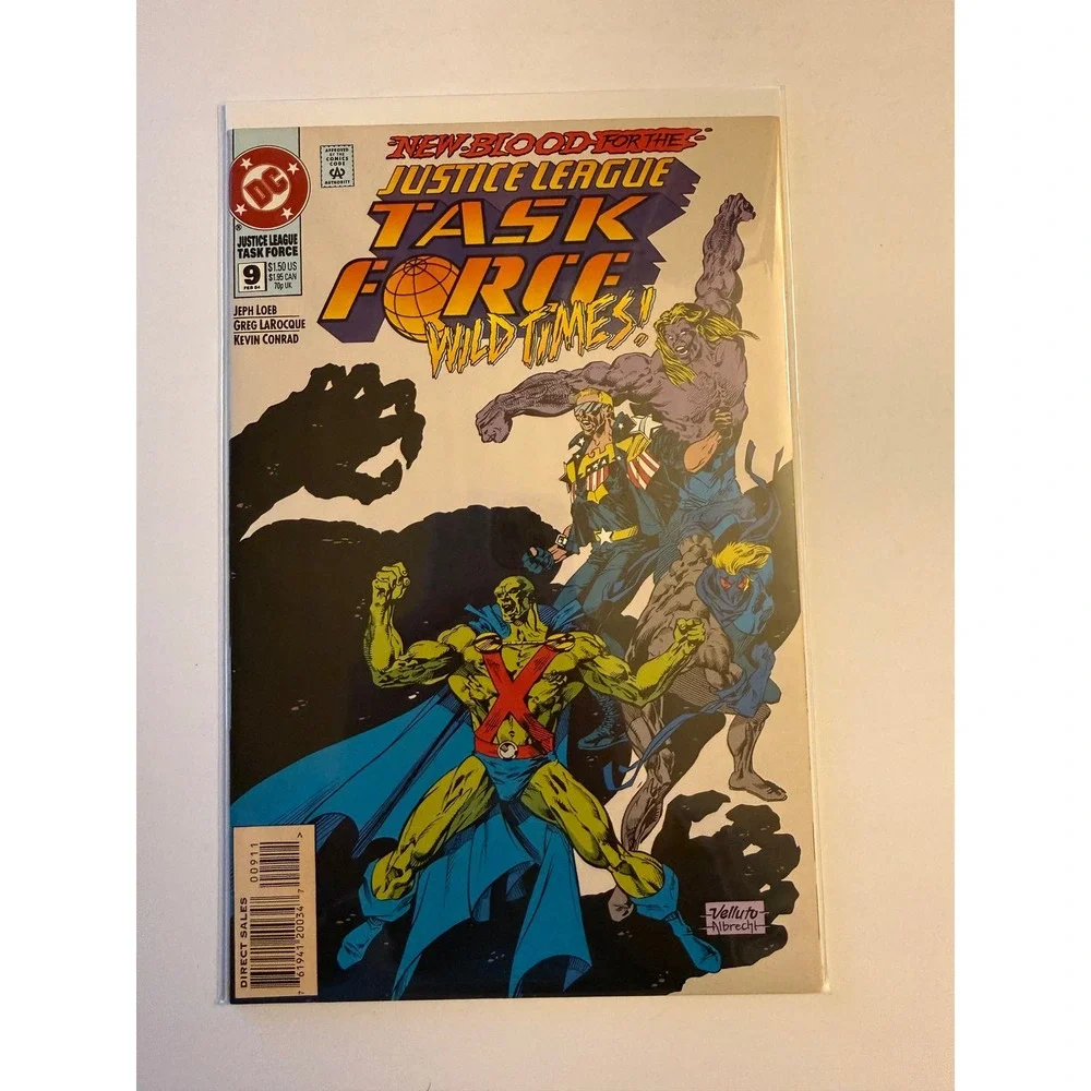 DC Comics Justice League Task Force 9 Feb 1994 Jeph Loeb‎ Martian Manhunter JLTF